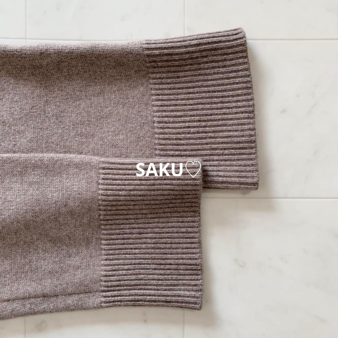 定価36300円 ドゥーズィエムクラス Ariesタートルネックニット ベージュ