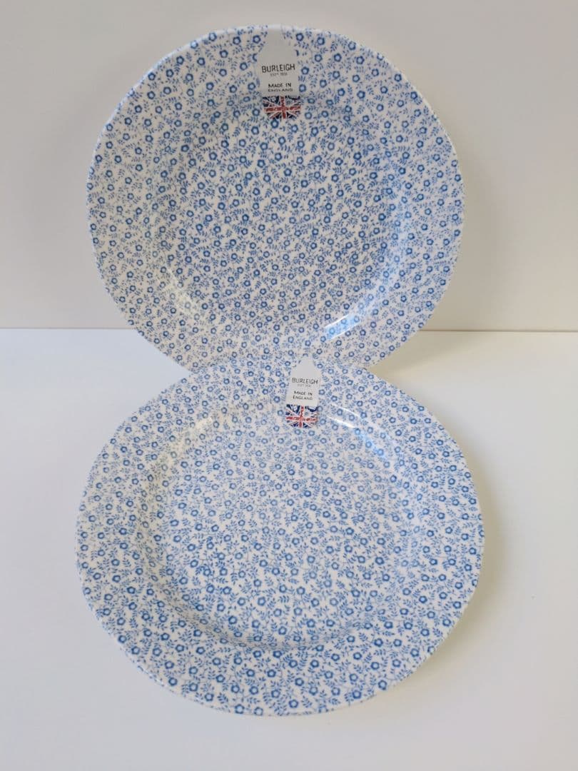 バーレイ　ブルーフェリシティ　プレート　21.5cm２枚