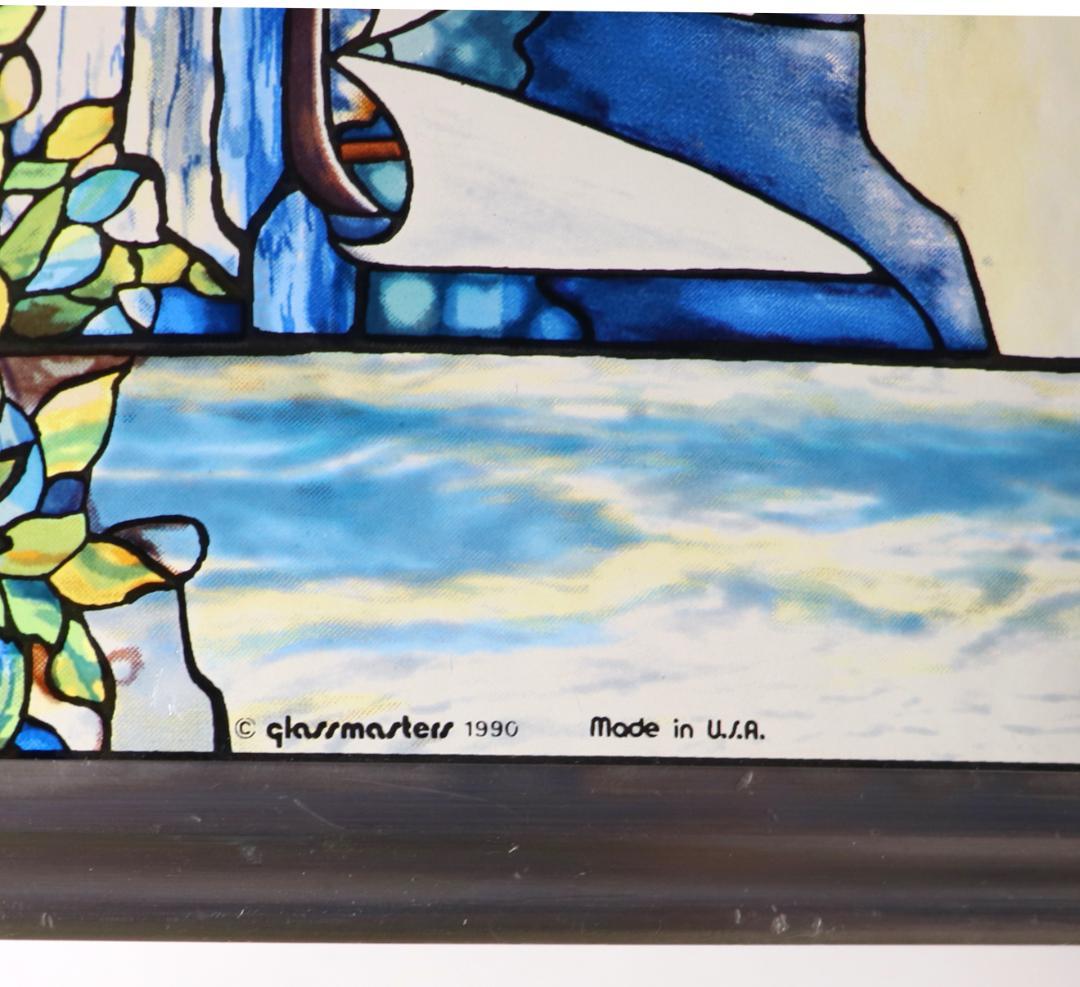 ルイス・C・ティファニー 大型ヴィンテージ ステンドグラス 美術館 ピーコック