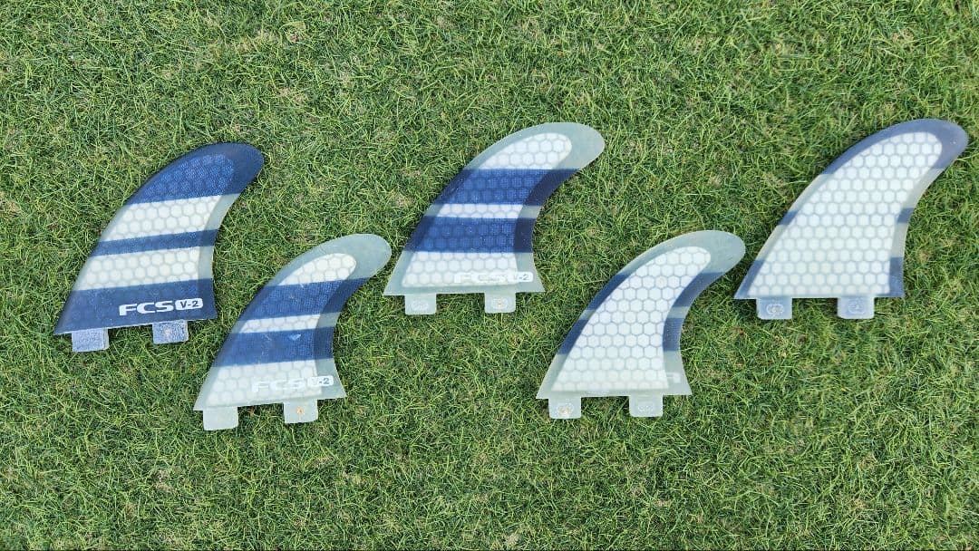 FCS V-2 サーフボードフィン 5枚セット