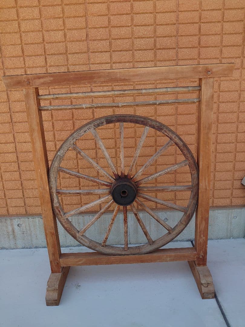 大八車 車輪 大型ガーデニング車輪　直径約90cm ☆お引取り限定☆