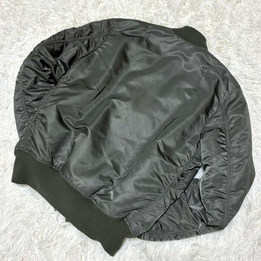 90s ALPHA INDUSTRIES MA-1 フライトジャケット　カーキ