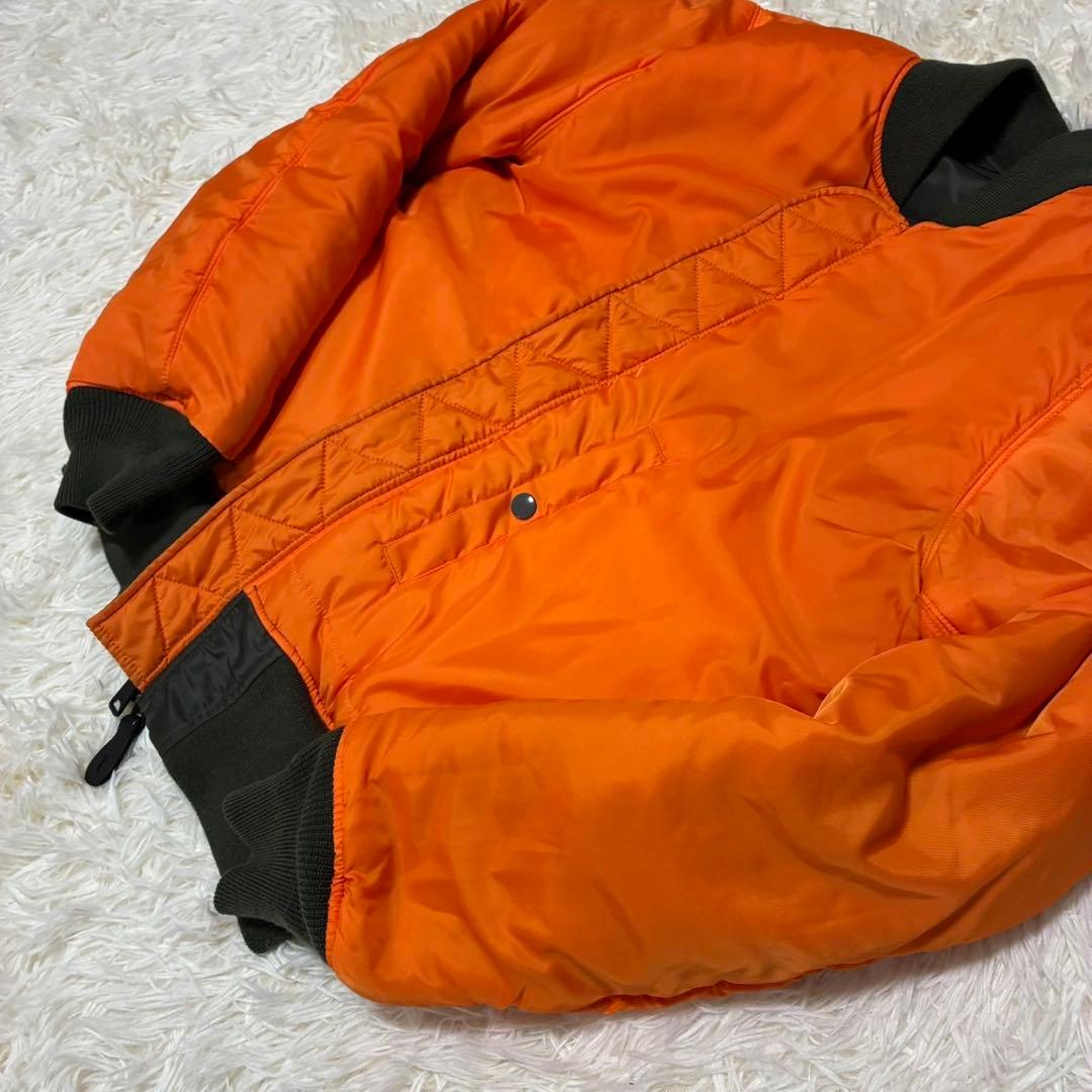 90s ALPHA INDUSTRIES MA-1 フライトジャケット　カーキ