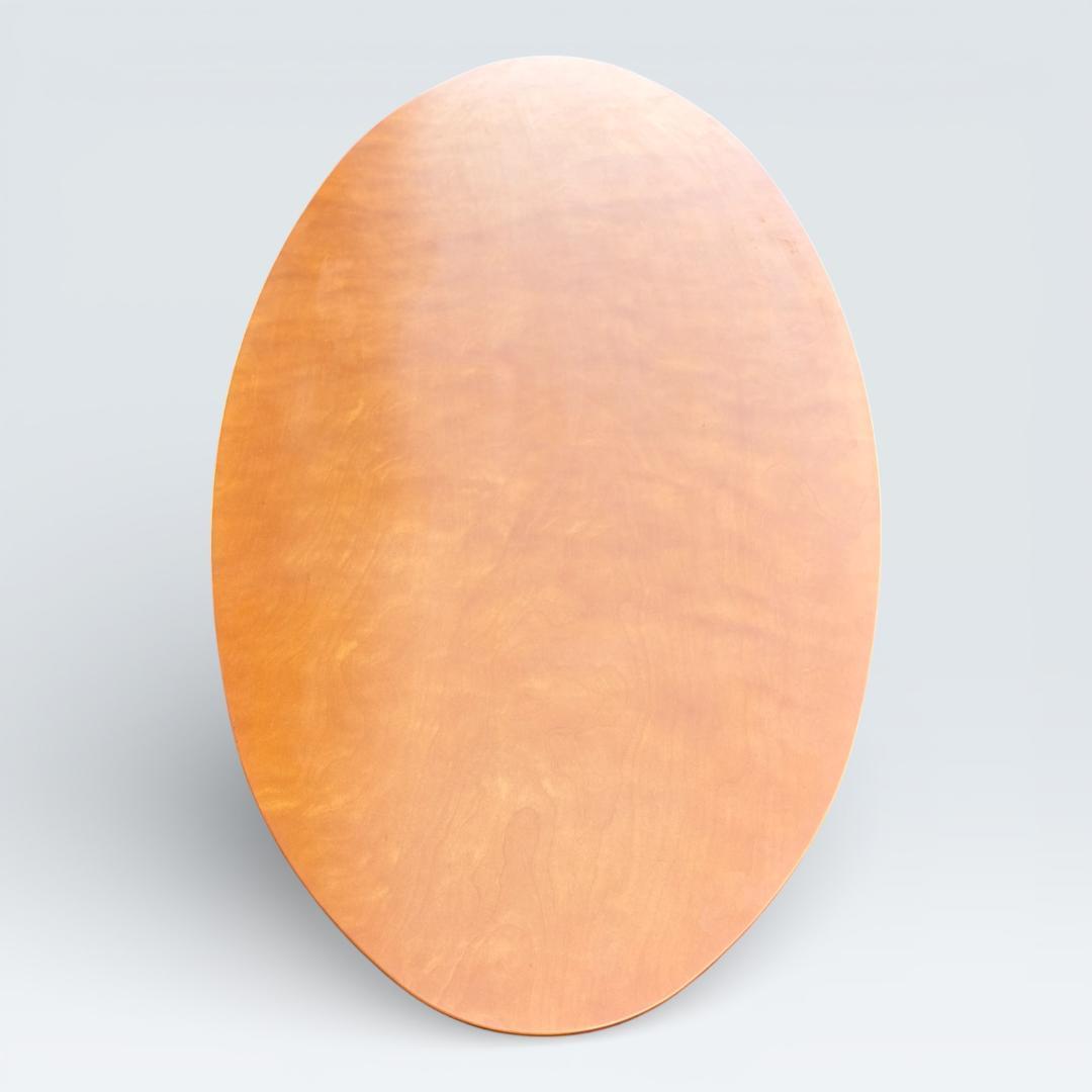 【高級】日本フクラ HUKLA リビングテーブル オーバル 木目 140cm