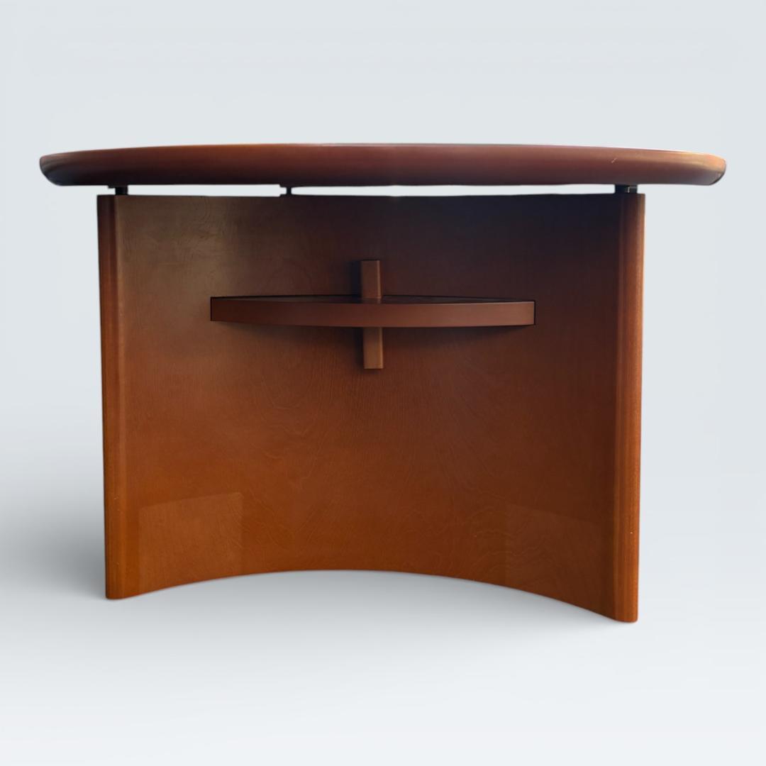 【高級】日本フクラ HUKLA リビングテーブル オーバル 木目 140cm