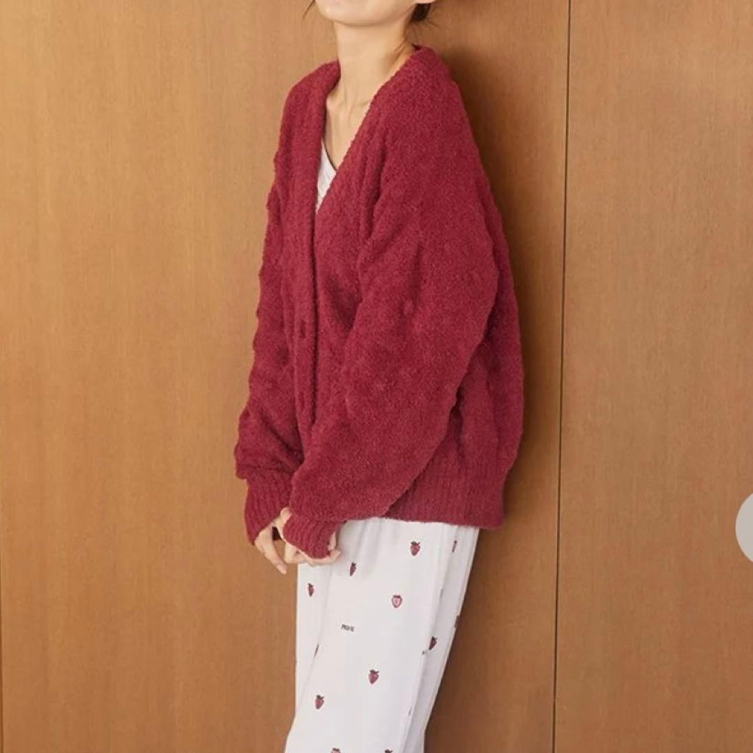 【SALE中！】ジェラートピケ 柄編みカーディガン