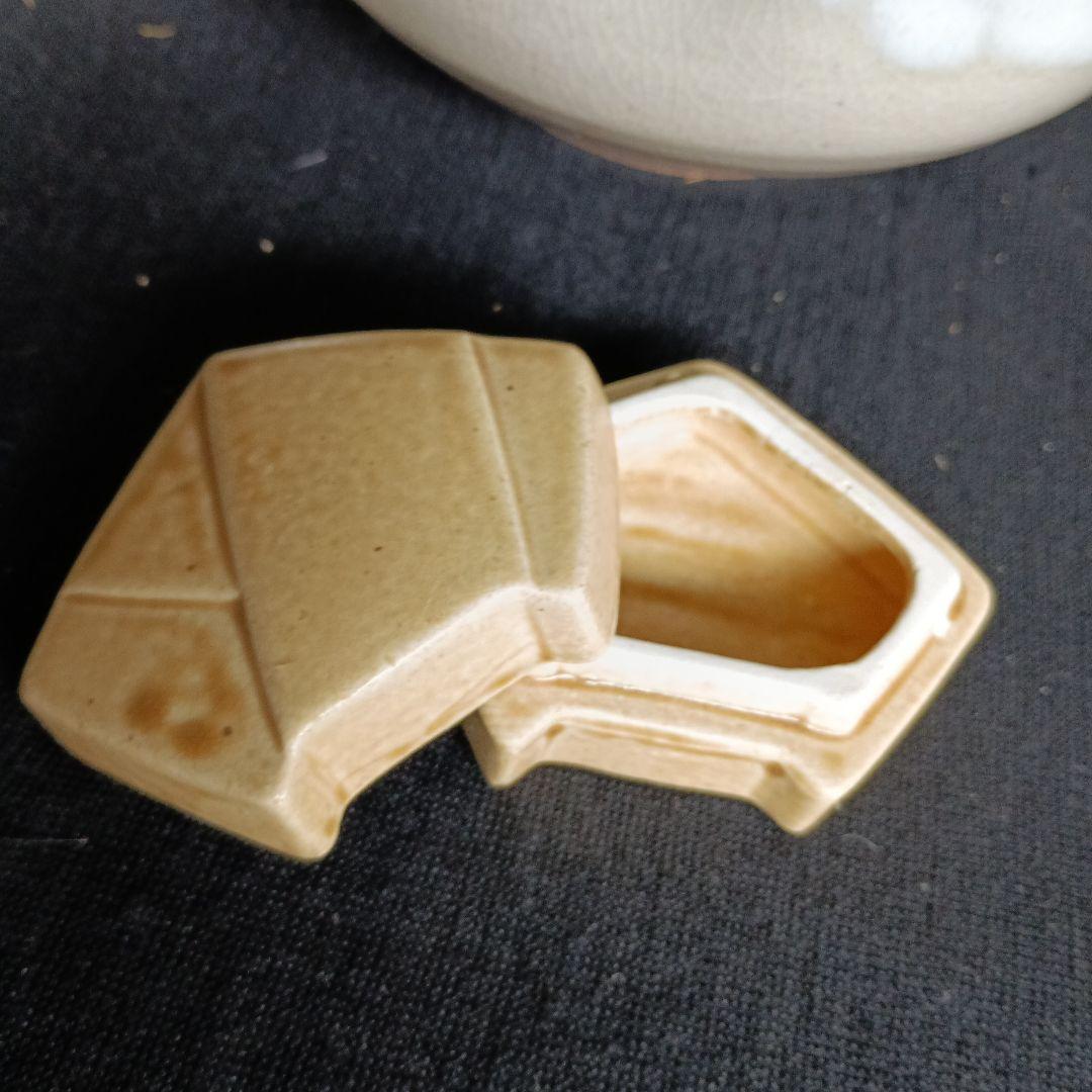 短冊　お点前セット　9点　茶筅なし　木箱に汚れあり