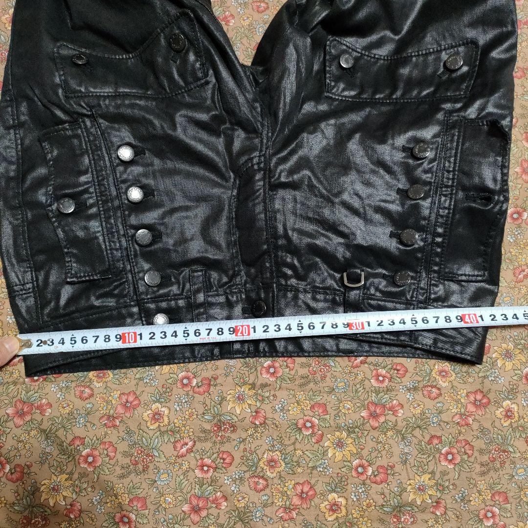 ブラック合成皮革パンツ