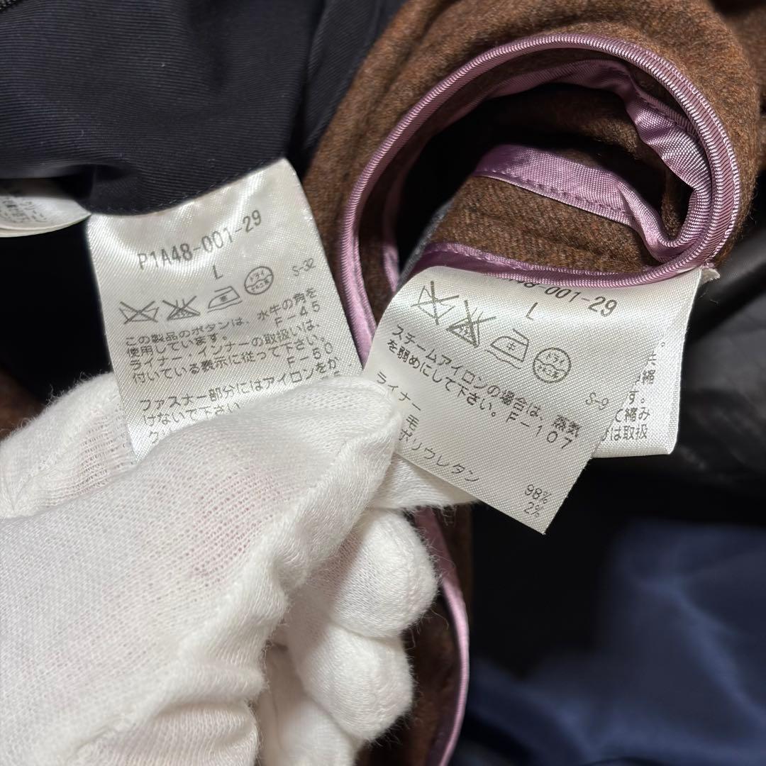 美品　サンヨー　100年コート　トレンチ　ライナー　　ベルト　ブラック　L