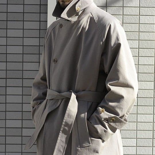 極美品 アルテリア 21 aw シャンブレー ギャバジンオーバーコート 3