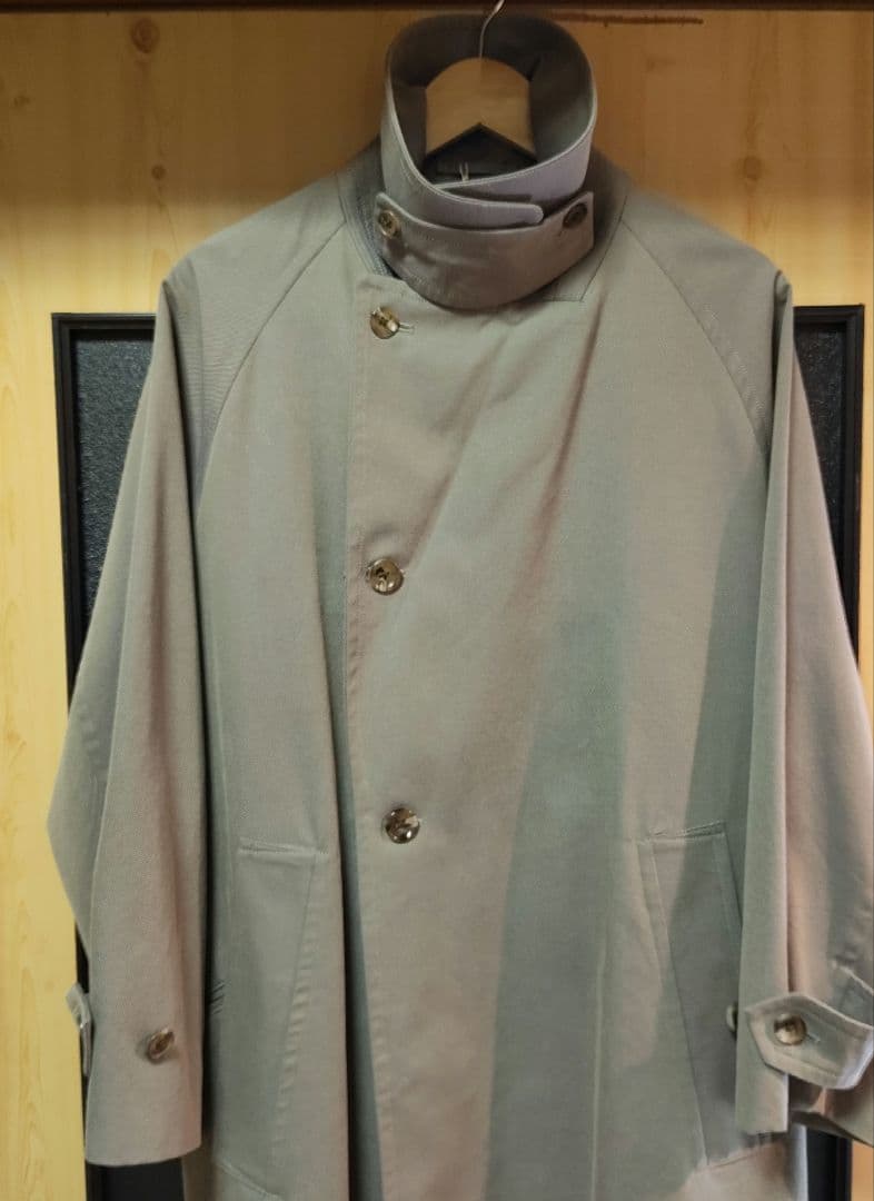極美品 アルテリア 21 aw シャンブレー ギャバジンオーバーコート 3