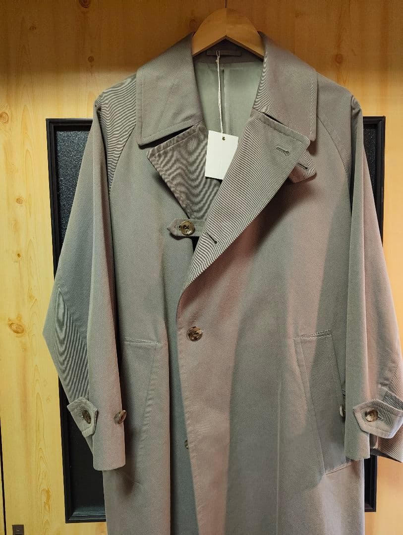 極美品 アルテリア 21 aw シャンブレー ギャバジンオーバーコート 3
