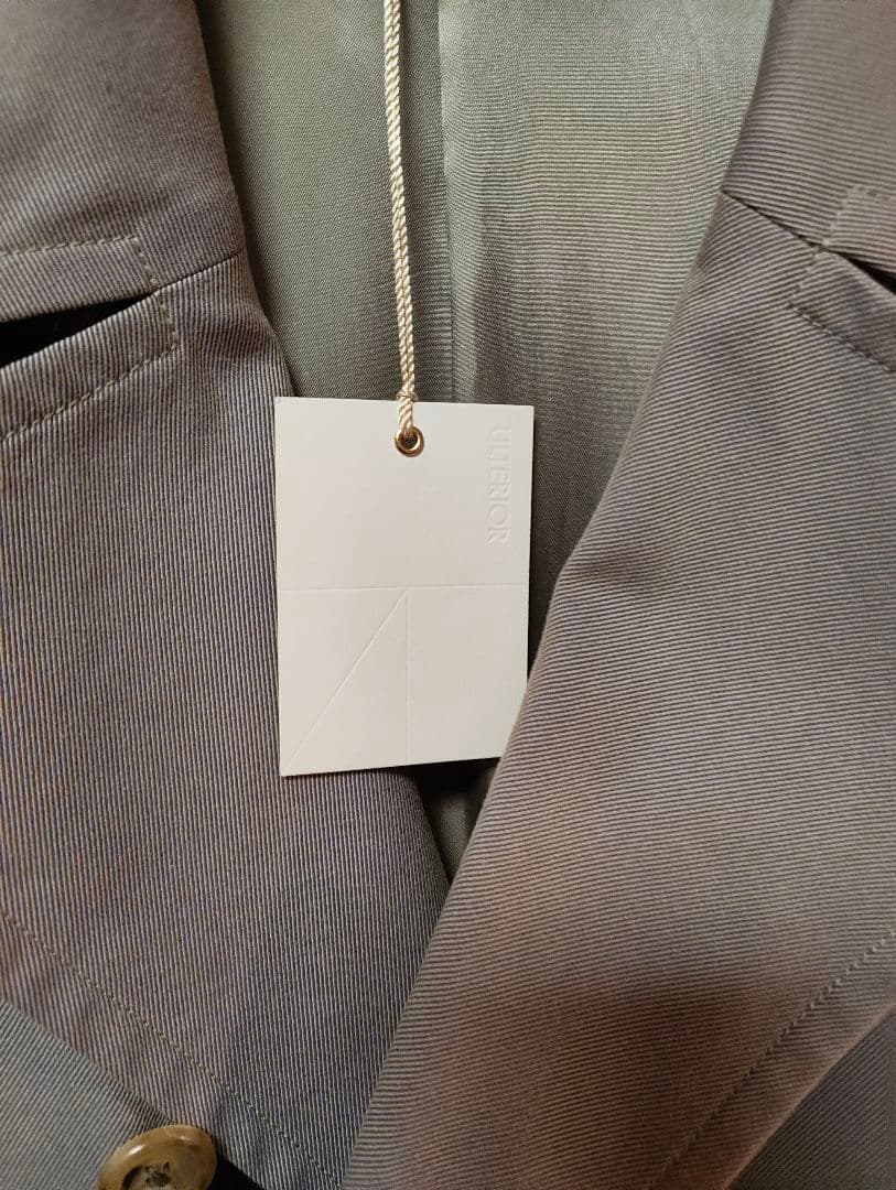 極美品 アルテリア 21 aw シャンブレー ギャバジンオーバーコート 3