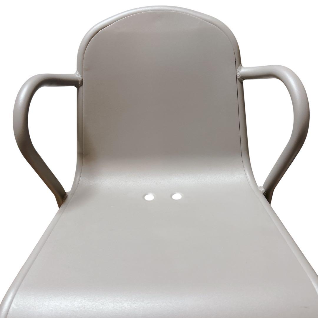 【希少】②IKEA TUNHOLMEN ガーデンチェア 2脚グレー スタッキング