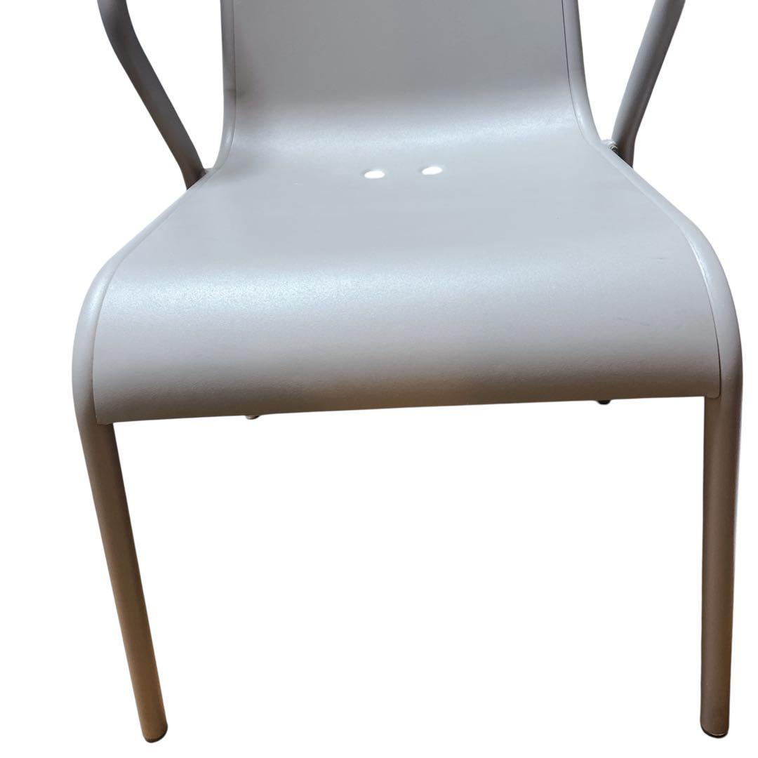 【希少】②IKEA TUNHOLMEN ガーデンチェア 2脚グレー スタッキング