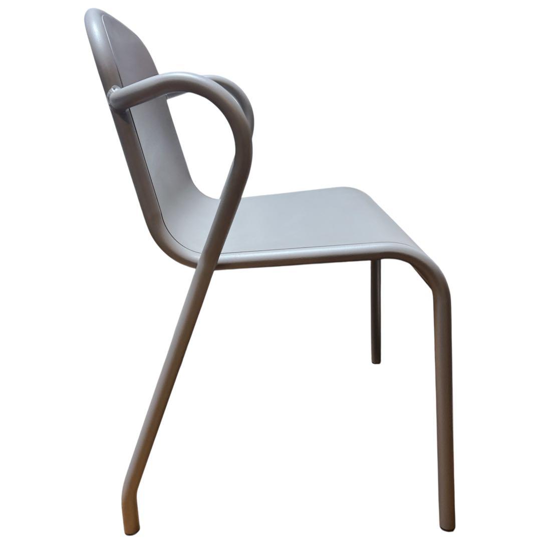 【希少】②IKEA TUNHOLMEN ガーデンチェア 2脚グレー スタッキング