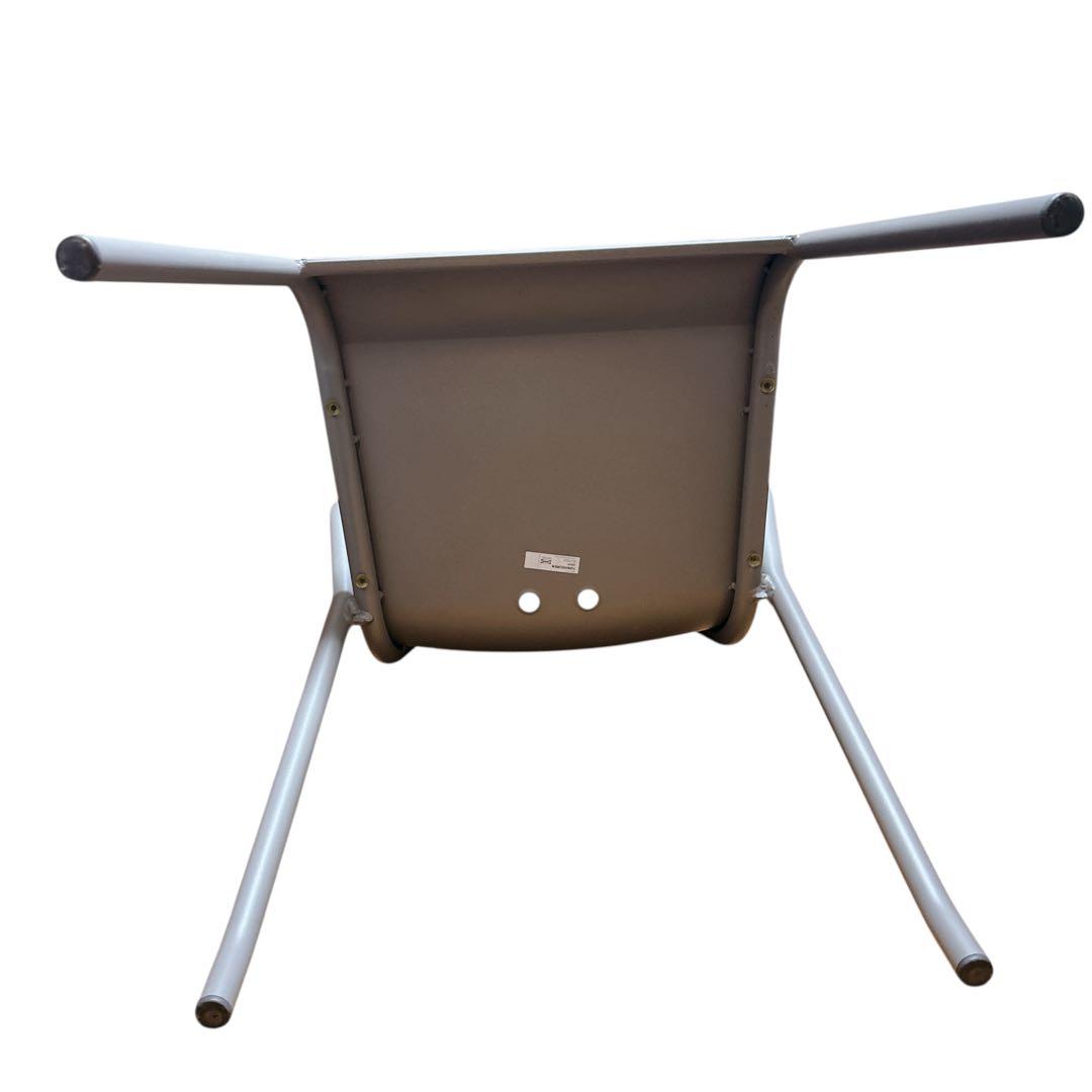 【希少】②IKEA TUNHOLMEN ガーデンチェア 2脚グレー スタッキング