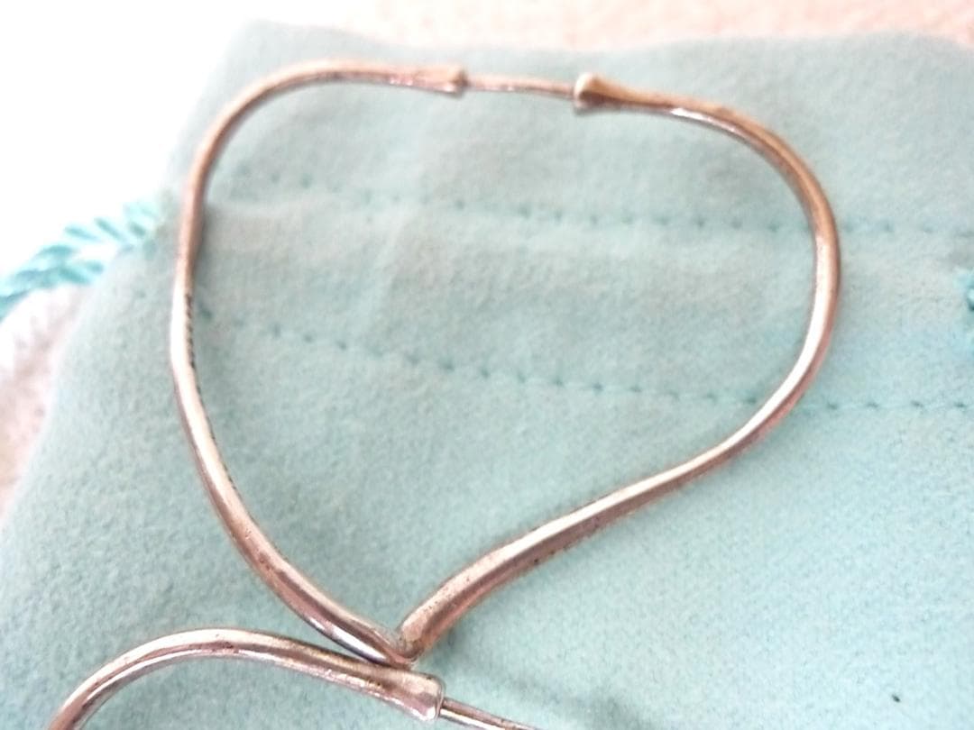 ティファニーエルサ・ペレッティオープン ハート フープ ピアス SV925