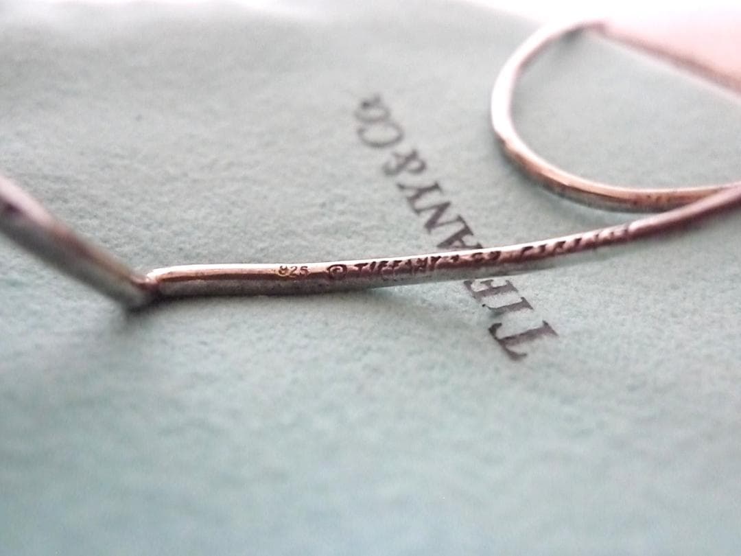 ティファニーエルサ・ペレッティオープン ハート フープ ピアス SV925