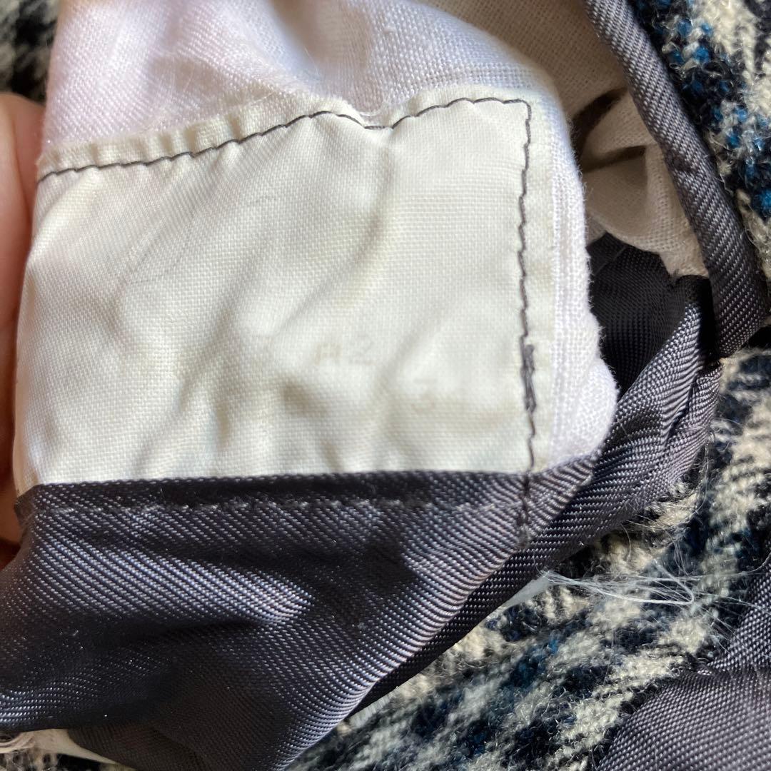 80's ヴィンテージ アクアスキュータム　バルカラーコート　グレーチェック