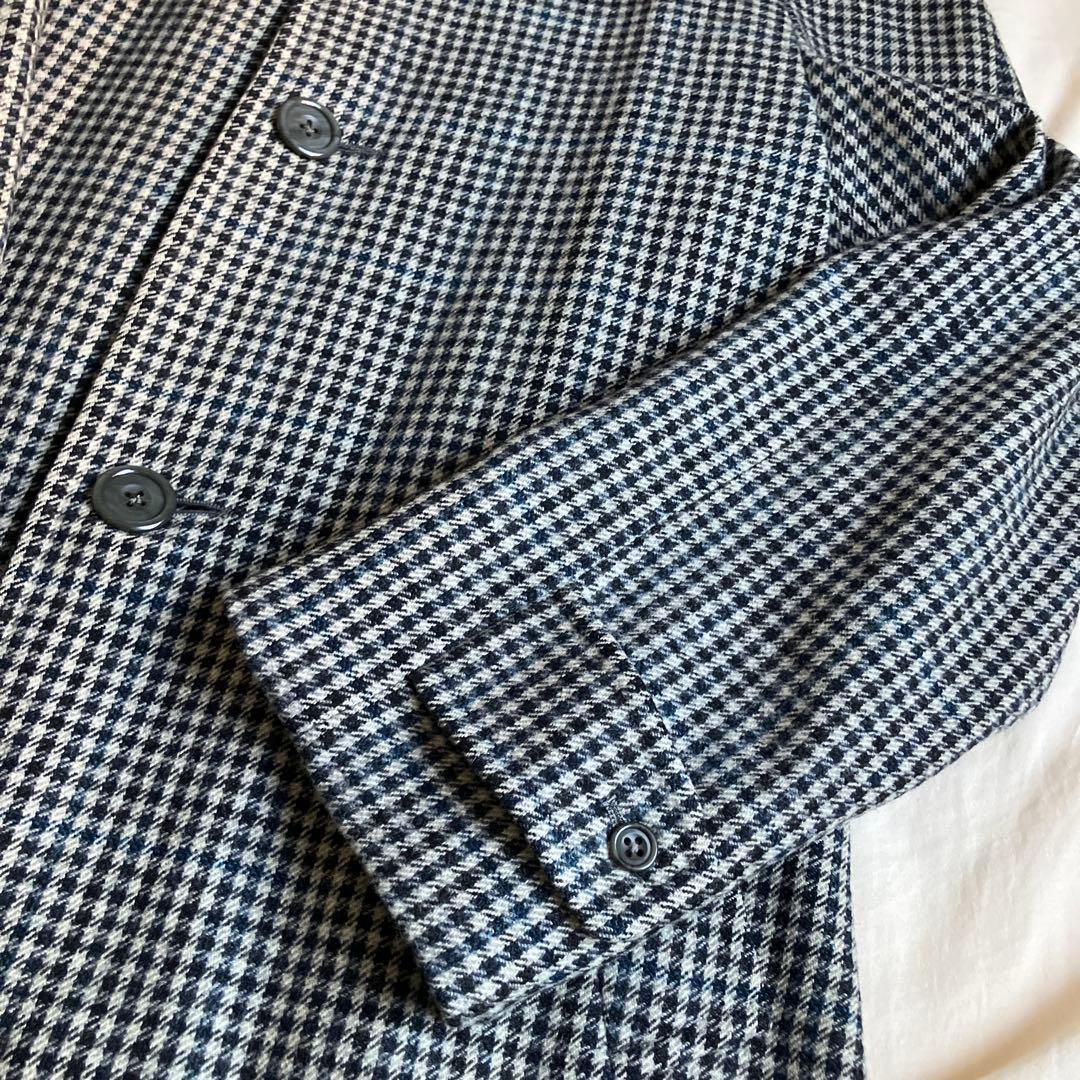 80's ヴィンテージ アクアスキュータム　バルカラーコート　グレーチェック