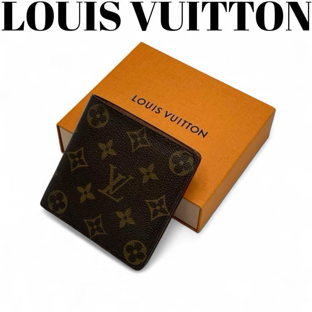 【美品】ルイヴィトン ポルトフォイユ マルコ 財布 モノグラム CA0974