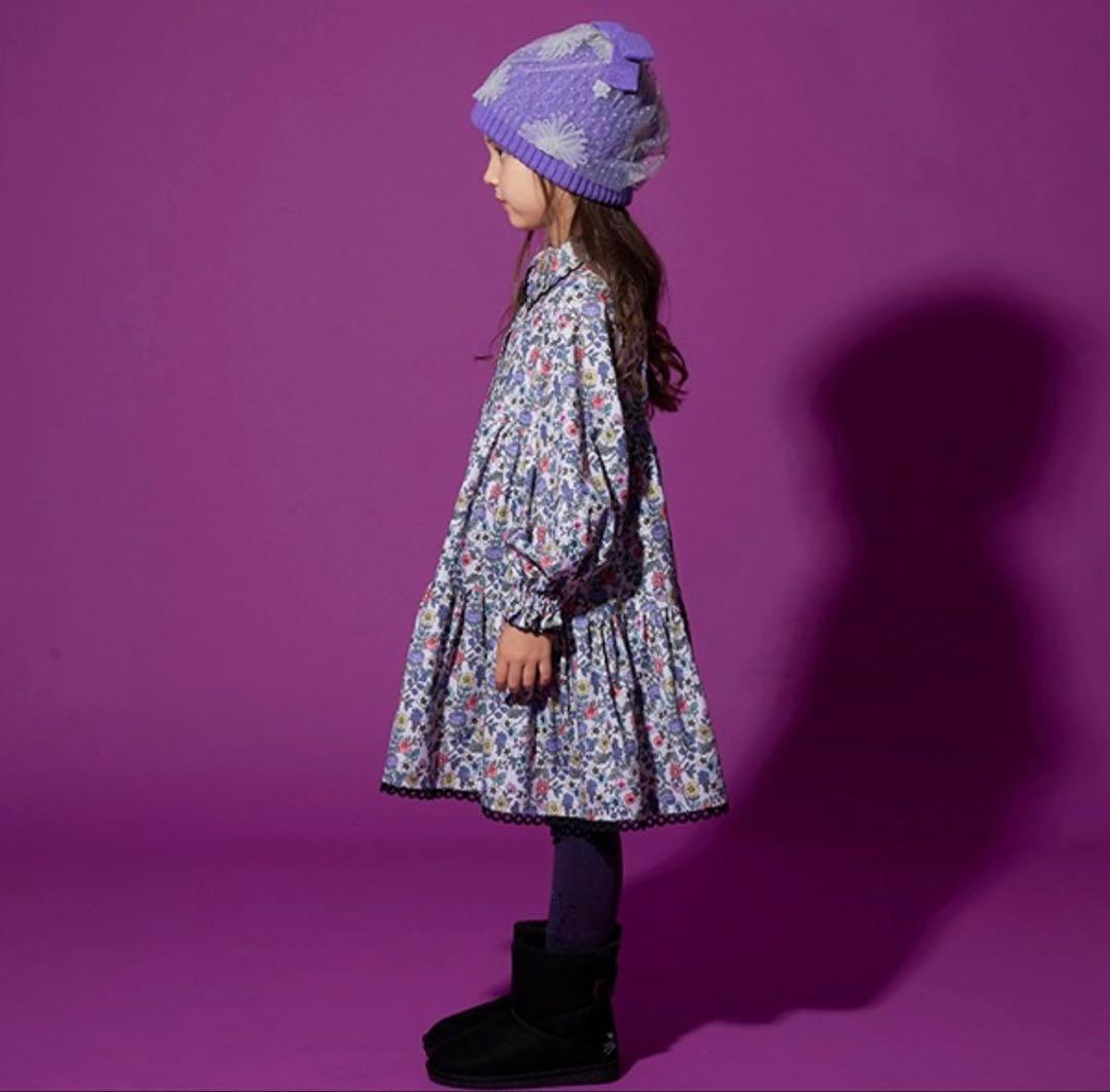 ANNA SUI mini♡ボタニカル花柄ワンピース♡140