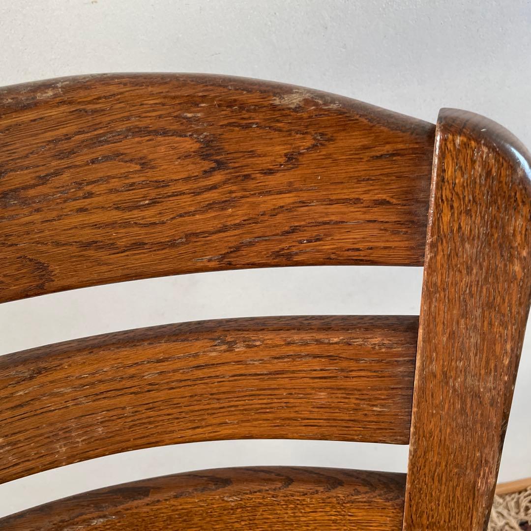 ④ オランダ製　ダイニングチェア　オーク材　無垢材