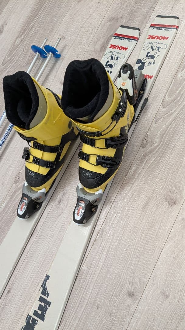 ミッキー スキー板 110cm ブーツ 21.5cm セット