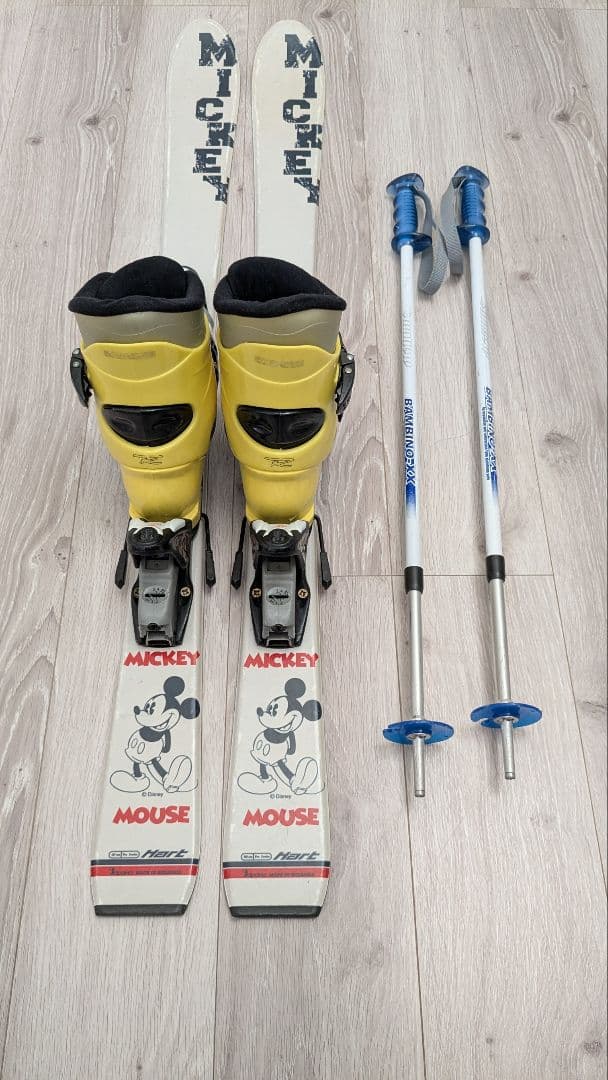 ミッキー スキー板 110cm ブーツ 21.5cm セット
