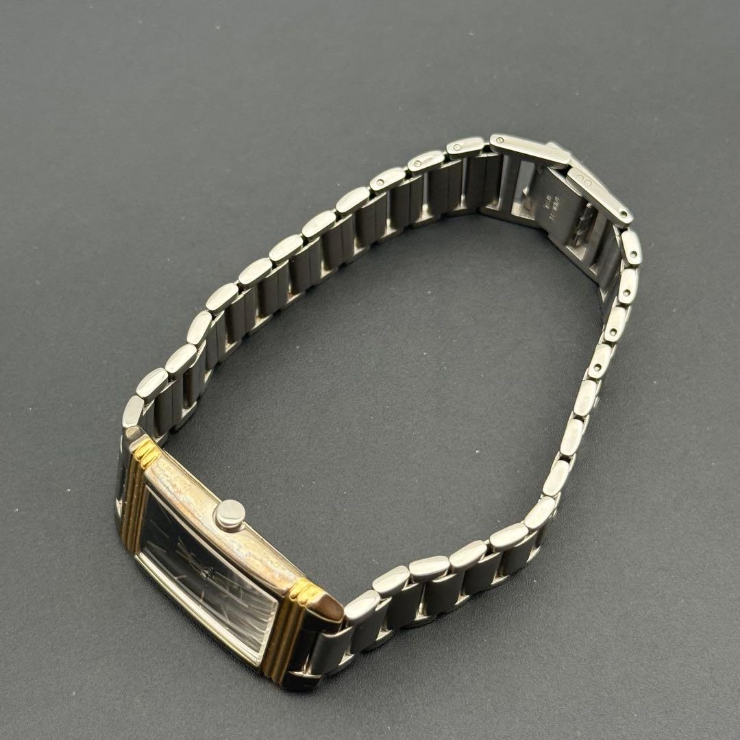 イヴサンローラン✨YSL クォーツ 腕時計 コンビカラー クォーツ スクエア