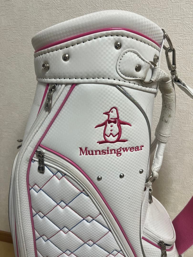 Munsingwear キャディバッグセット ホワイト・ピンク