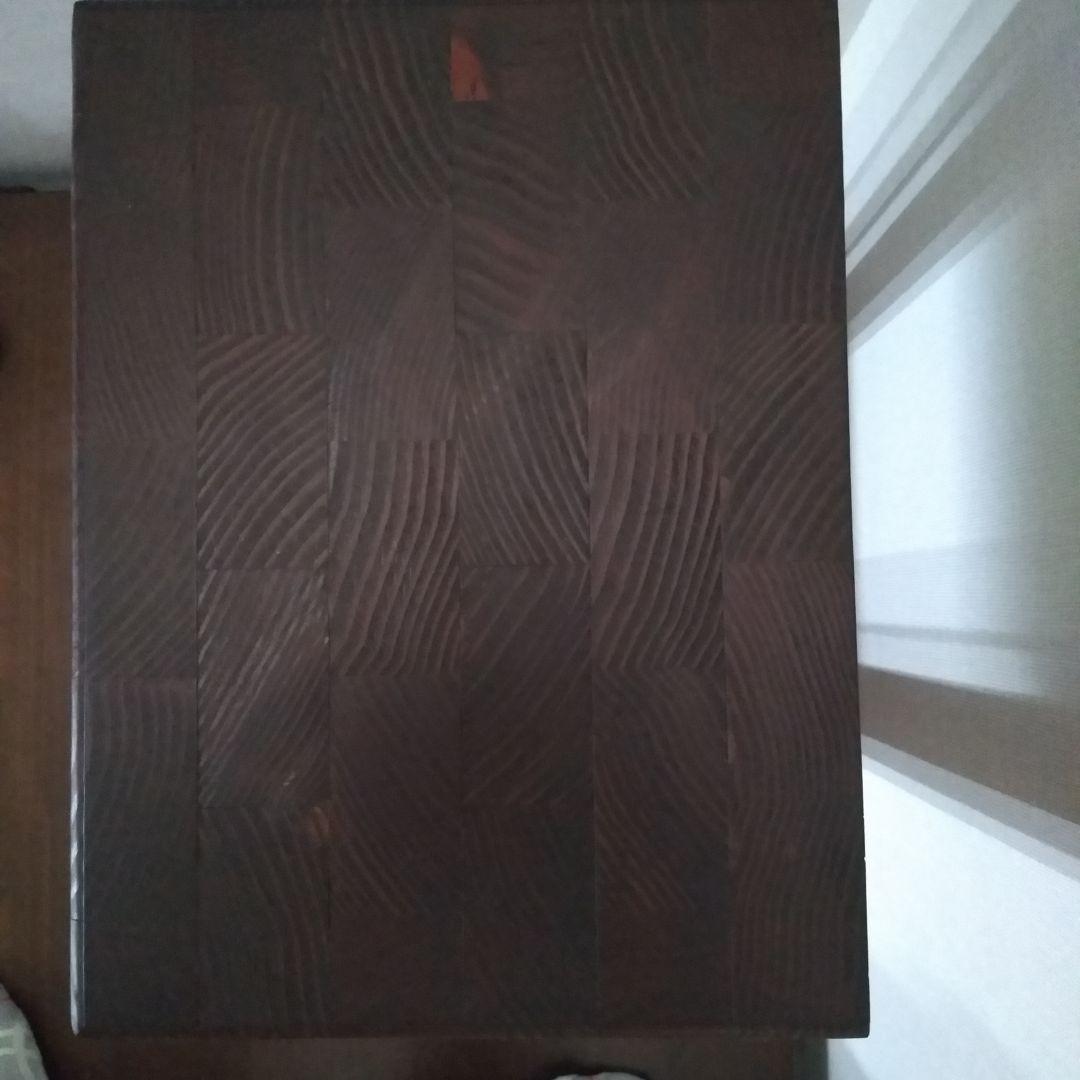 サイドテーブル寄木天板（ハンドメイド）