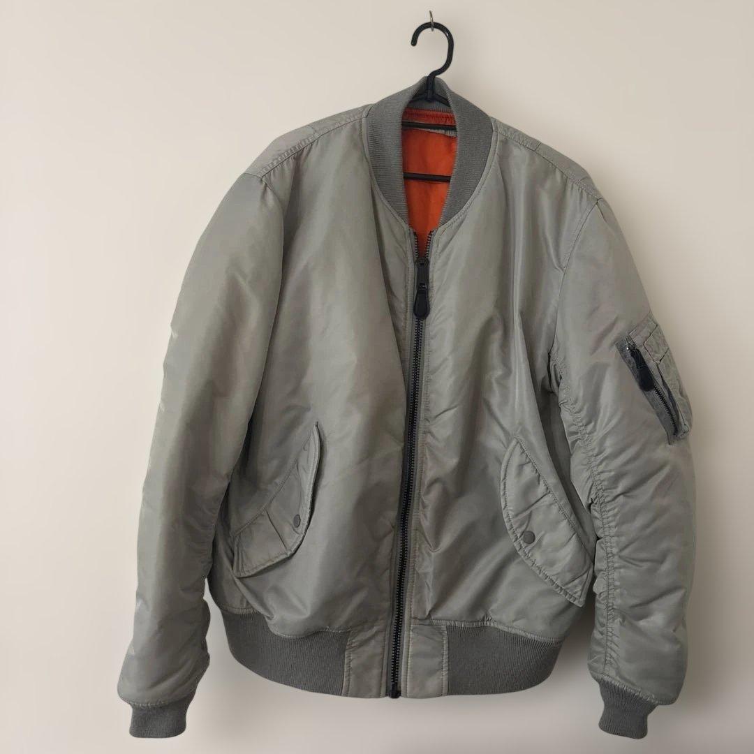 AVIREX MIL-J-8729E グレー MA-1 フライトジャケット2XL