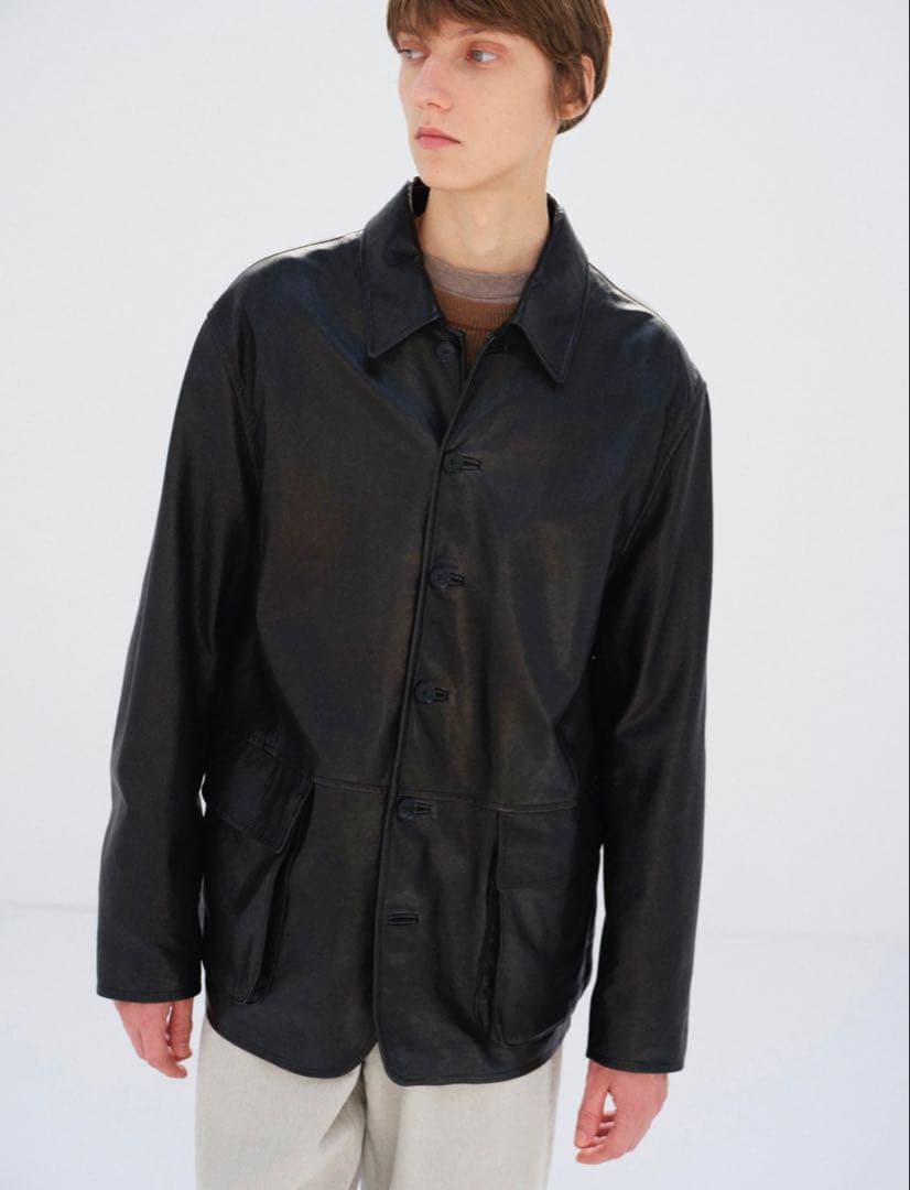 【AURALEE】26ss LAMB LEATHER BLOUSON
