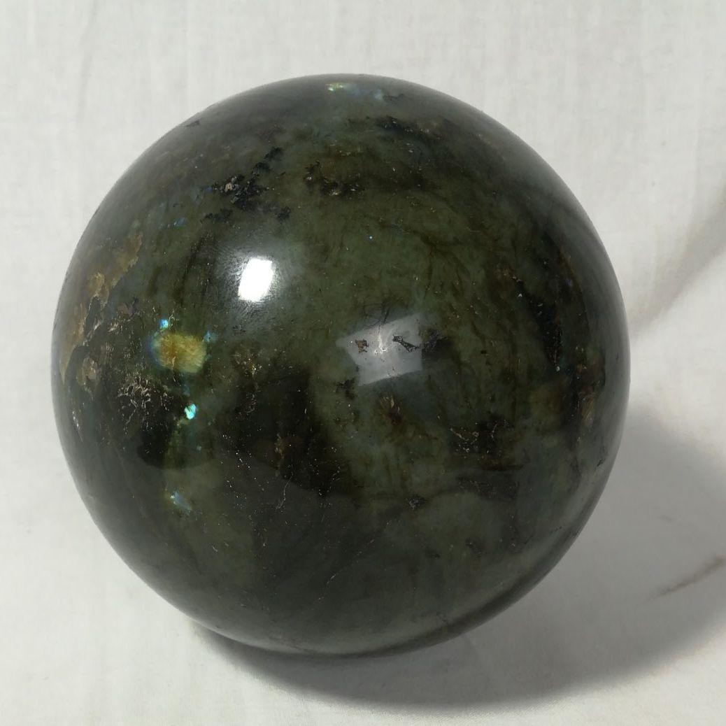 黒水晶　水晶玉　天然石　12cm　2.3kg　鑑賞石　パワーストーン