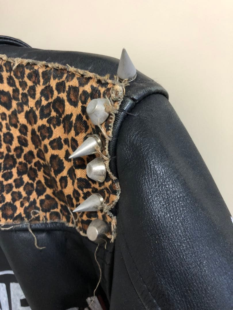 渋谷candy購入　スタッズダブルライダースジャケット