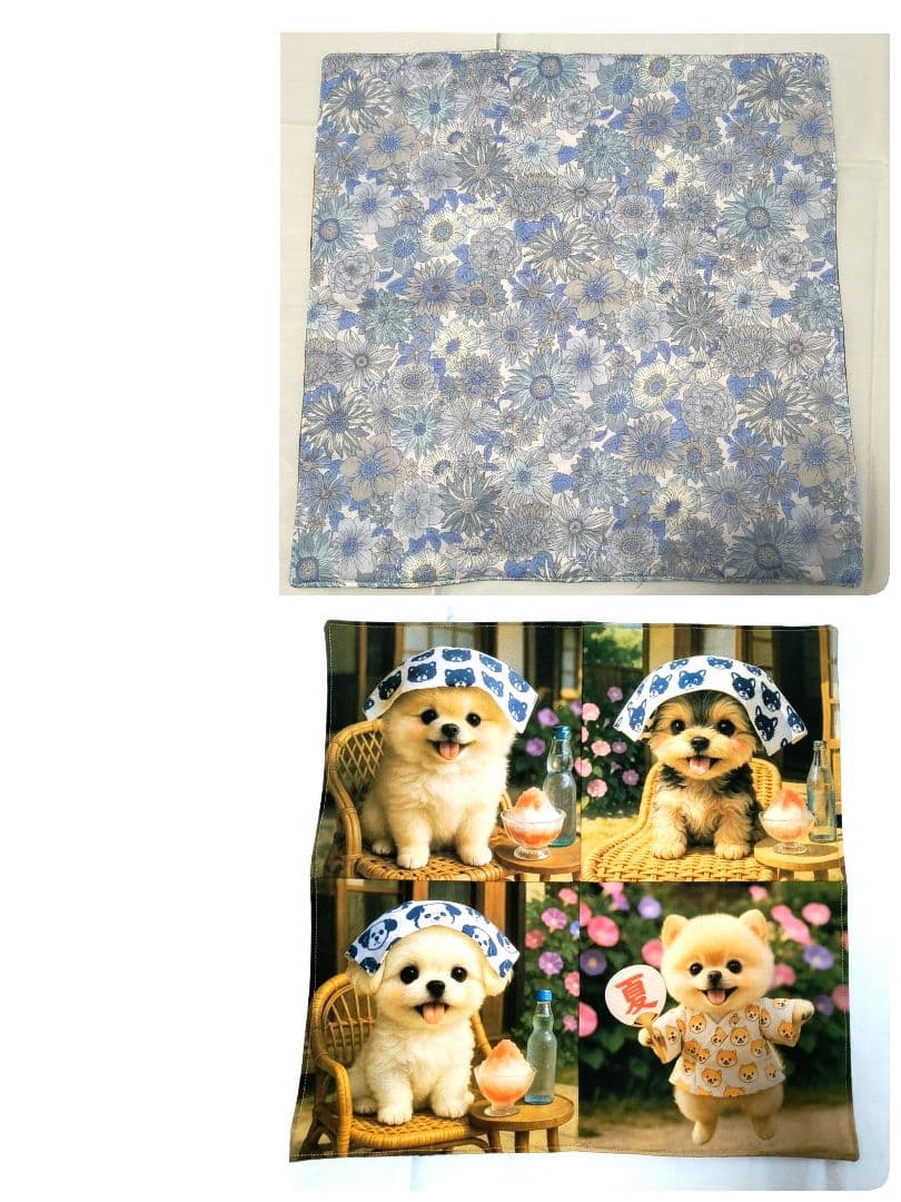 Yourelia様】ハンドメイドオーダー★犬猫と女の子★ハンカチ&ポーチ　11点