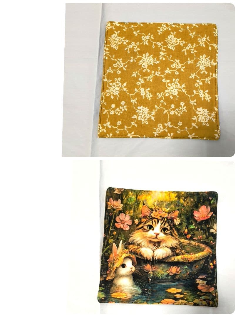 Yourelia様】ハンドメイドオーダー★犬猫と女の子★ハンカチ&ポーチ　11点