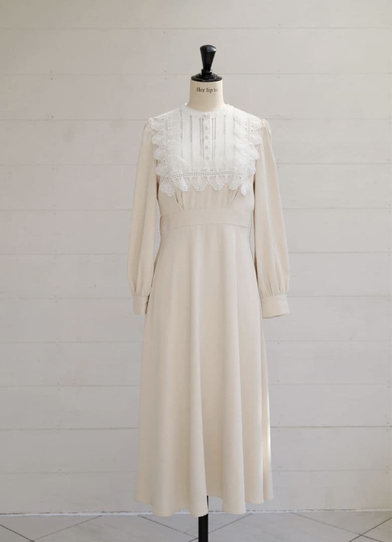 Ecru Sサイズ Herlipto Le Grand Midi Dress
