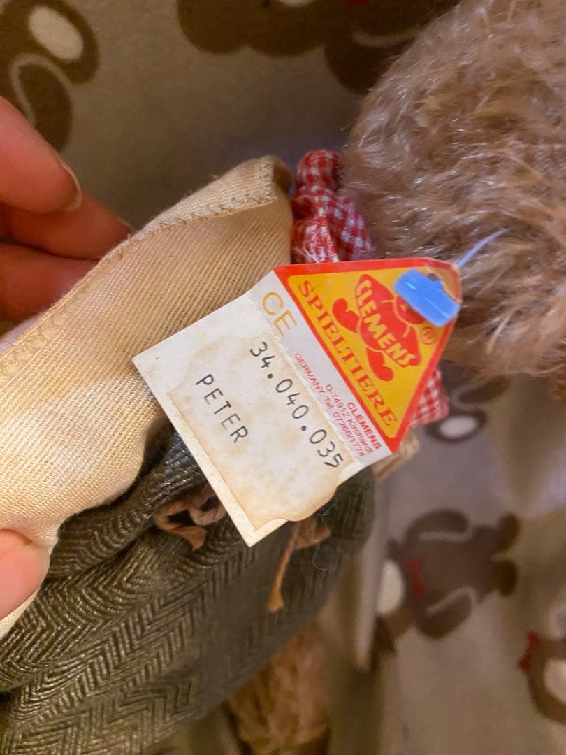 ハンドメイド　海外作家　テディベア