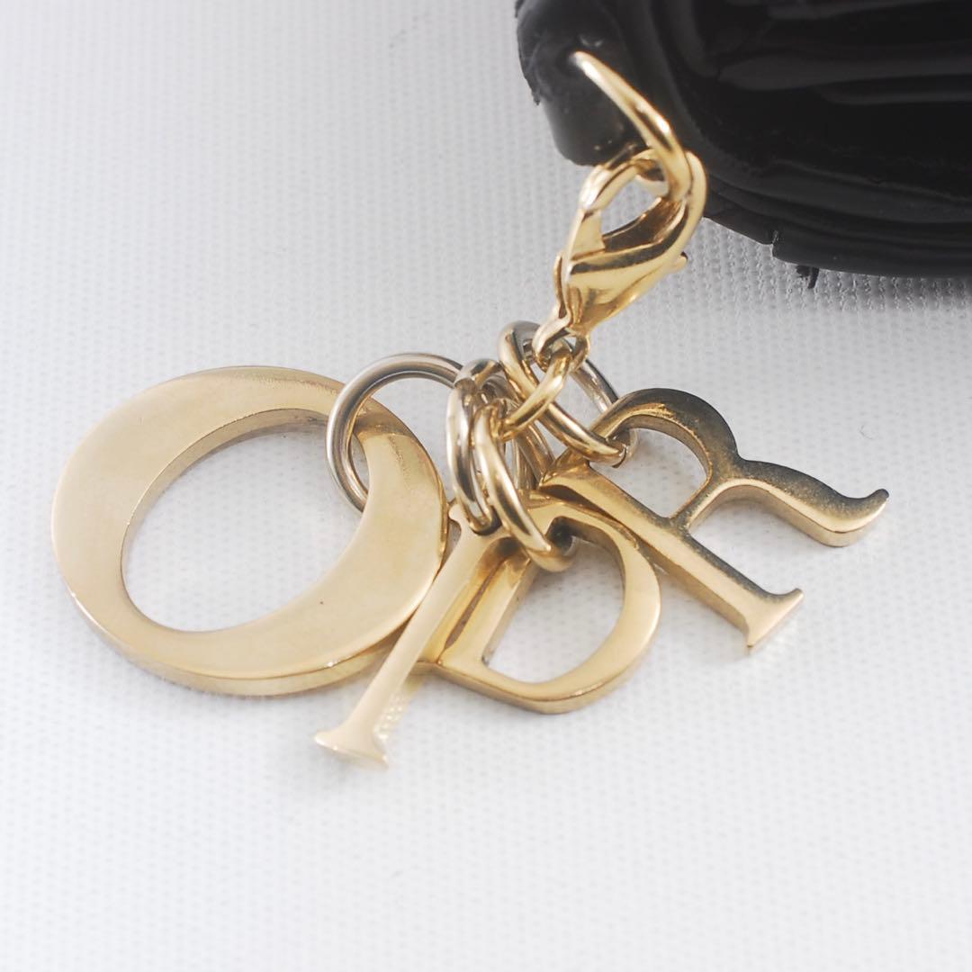 ＊Lady Dior＊ディオール＊エナメル＊ロータスウォレット＊カナージュ
