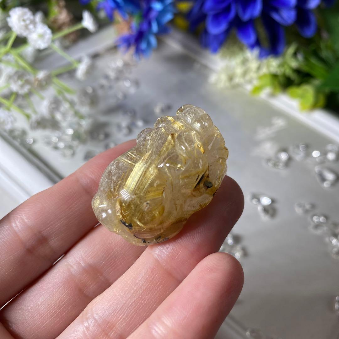 タイチンルチルクォーツ 貔貅