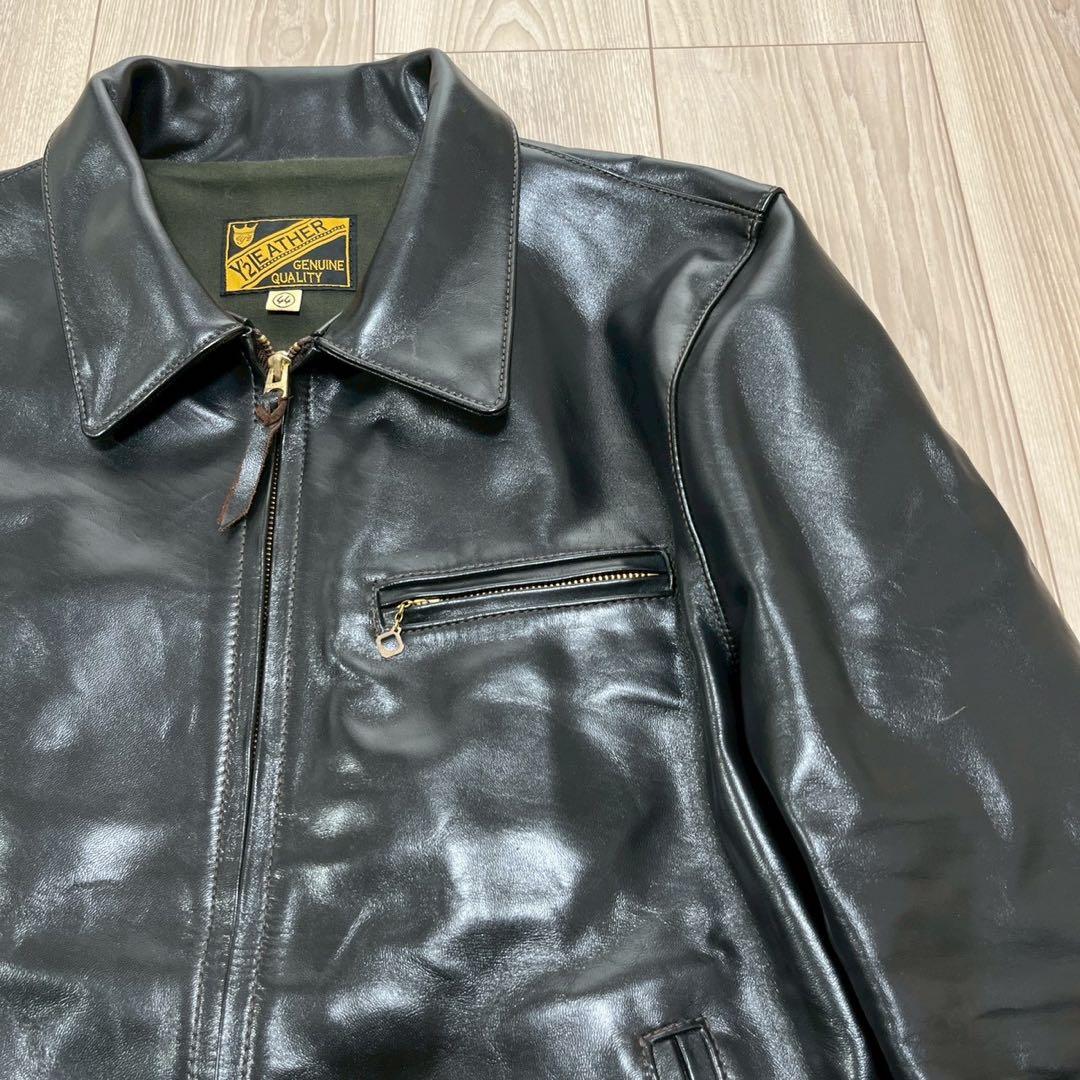 【神サイズ】Y'2 LEATHER ホースハイド レザージャケット 44
