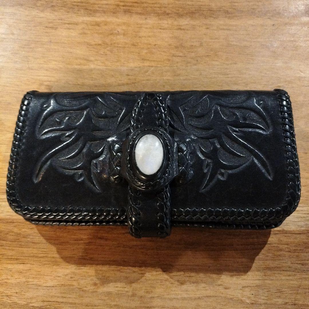 LEATHER TUNA カービング長財布