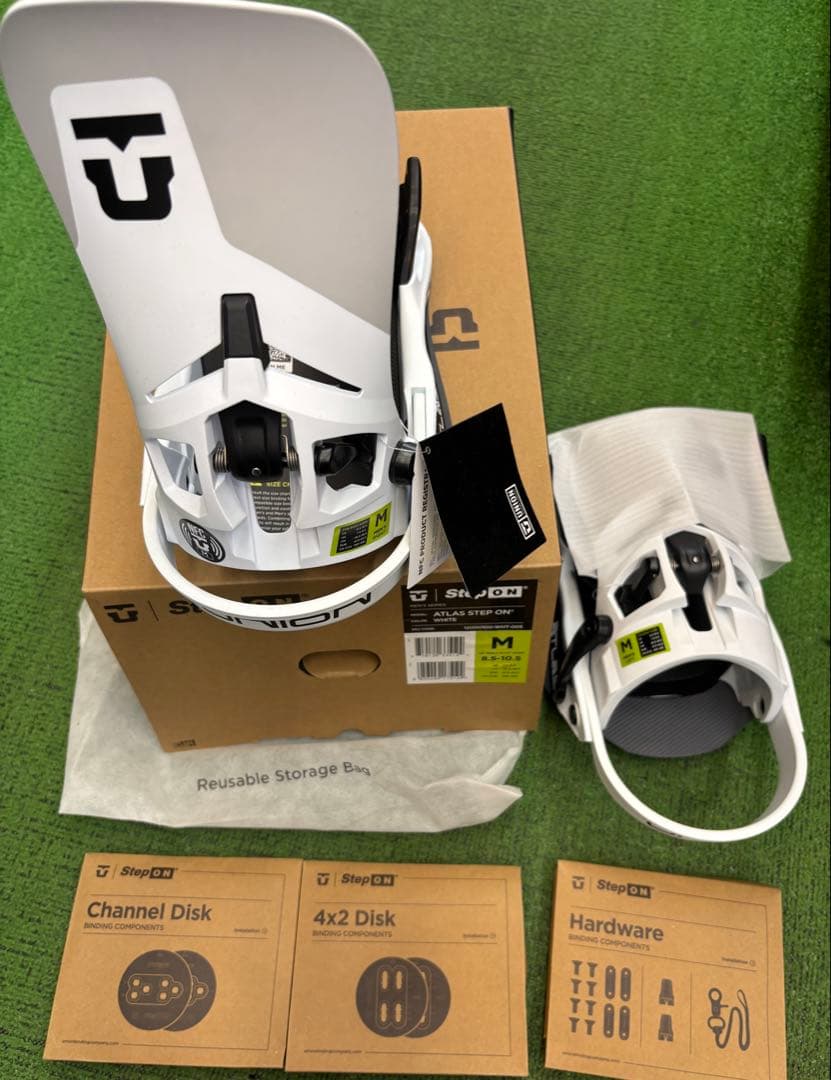Atlas Step On ビンディング Mサイズ ホワイト 新品