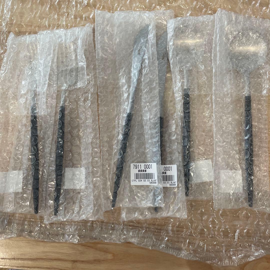 専用！ Cutipol GOA ディナー 6点セット ブラック/マット