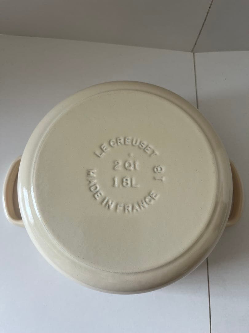 廃盤　ルクルーゼ　ココットロンド　ピーコック　オレンジ　18cm