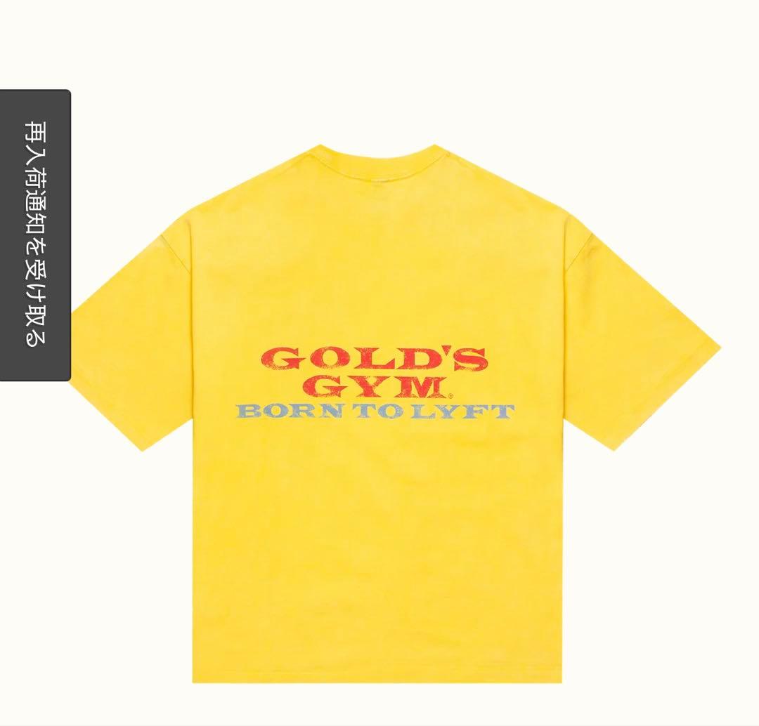 リフト LYFT GOLD'S GYM イエロー Tシャツ
