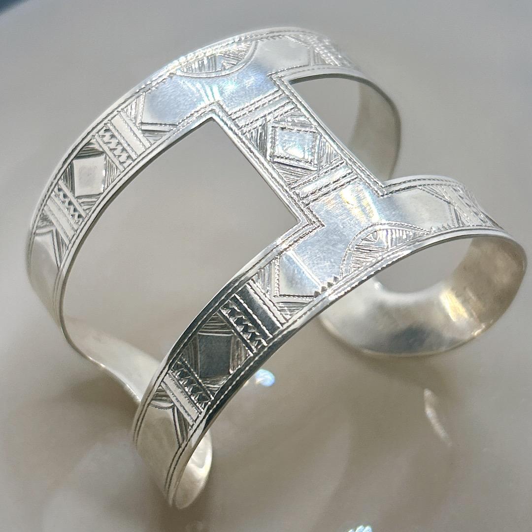 トゥアレグシルバー　ワイドバングル　トゥアレグ　Touareg バングル　⑤